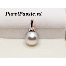 Witgouden hanger diamanten14 geelgoud 585 (zonder parel) bestel de parel van uw wens erbi en ParelPassie.nl monteert x