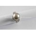 Tahiti zoutwater parel ring 12mm, witgoud op zilver 925 mt 17  y