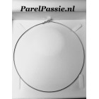 Zilveren collier 42cm omega ketting 1.2 mm 925 rh toplaag   y