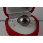 Zwarte Tahiti zoutwaterparel zeer groot 13x17mm ..