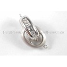 Uitverkocht Modern * slot voor parelketting zilver rhodium 925 1x 2cm y