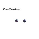 Akoya zoutwaterparel zwart 4mm rond half geboord per stuk y0 Akoya zoutwaterparel zwart 4mm rond half geboord per stuk y0