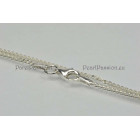 Zilveren ketting 42 cm gourmet 1.5mm , 925 gratis verzenden 