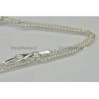 Zilveren gourmet ketting 45cm 1.5mm, karabijn 925 gratis verzenden  y.