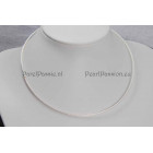 Zilveren choker kabelcollier  spang modern bajonetslot, 42cm 1.8 mm dik  te bestellen  y