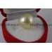 Zuidzee Australische zoutwaterparel 13x15 mm champagne druppel koopje y. 