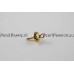 Gouden oog hanger met kap pin en klein oog 14k  585  y.