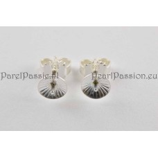 Zilveren oorstekers, zilver 925 6mm kap parels los  te koop montage op geboorde parels is gratis  y