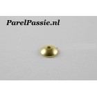 Gouden parelschotel 5mm 14k goud per stuk ..