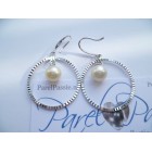Pareloorbellen zoutwater 8,5mm groot zilveren ringen 925 zilver rh y
