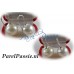 Zuidzee zoutwater pareloorbellen witgoud JKa 14k 585 echte 13 mm x14mm  y-