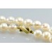 Parelcollier rond 9 mm -10 mm goede kwaliteit zoetwaterparels,luxe gouden slot 14k 43cm  y