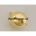 Uitverkocht * Gouden sluiting 12mm 14k 585 glans bolslot y.