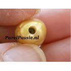 Verkocht * Gouden Zuidzee parel 12x14mm zoutwater Keshi of wilde parel alleen bij reviews