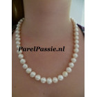 Verkocht Zoetwater * parelketting 14k gouden slot grote parels, 50cm y