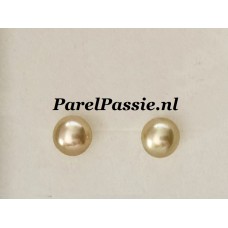 Verkocht * Zuidzee gouden natuurlijke kleur zoutwaterparel ca. 8,5-9mm paar alleen bij reviews