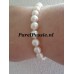 Parelarmband 7-7,5mm zoetwater AAA  room wit  zilveren magneetslot y