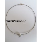 Zuidzee parel barok nugget zoutwater zilveren 925 collier 50cm evt. met korter collier y