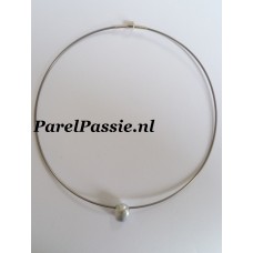 Zuidzee parel barok nugget zoutwater zilveren 925 collier 50cm evt. met korter collier y