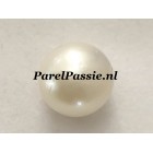 Zuidzee parel echt ronde witte zeer grote 14mm zoutwater geboord  y