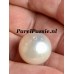 Zuidzee parelhanger gouden diamanten echte ronde witte zeer grote 14mm 14k  y