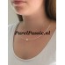 Zuidzee parelsieraad wit 8mm zoutwaterparel zilveren collier 1.2mm 45cm y