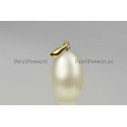 Grote parelhanger gouden 14k zoetwater 11mm x 17mm ..