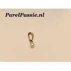 Gouden parelhanger cultivé pareltje 4mm roomwit 14 karaats ..