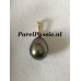 Verkocht Tahiti * pauw parelhanger zoutwaterparel 9.4 x 12mm 14k gouden