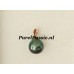 Tahiti parelhanger roodgoud of witgoud zoutwater parel 9 x 10 mm 14k goud 585 y0