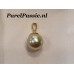 Gouden hanger voor grotere parel parelschotel van 7mm 14k 585   y.