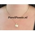 Zuidzee parelhanger met gouden parelschotel 14k goud 585 13mm  y