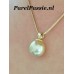 Zuidzee parelhanger met gouden parelschotel 14k goud 585 13mm  y