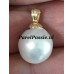 Verkocht Zuidzee parel * gouden hanger 12 x 13 mm zoutwaterparel 14k  y