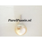 Gouden Zuidzee parelhanger 18k diamanten 14mm x 16mm druppel  y
