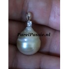 Zuidzee parelhanger enorm grote zoutwater parel 14 x 17mm  y