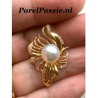 Zuidzeeparelhanger zoutwater witte parel 9,5 mm zilver verguld  y