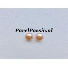 Roze zoetwaterparels 7mm AAA paar kleinere y.