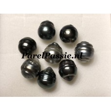 Laagste prijs Tahiti zoutwaterparel zwart grijs 8mm - 9mm, per stuk  y