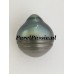 Tahiti parels zeer grote 14mm x 15mm grijs groene tone barok zoutwater druppel paar  y