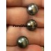 Tahiti 10mm parel rond zwart - donker grijs losse zoutwaterparel geheel geboord  per stuk y
