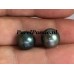 Tahiti zoutwaterparel grijs 11 mm rond niet geboord paar ,,