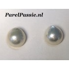 Grote parels druppel zoetwater paar Edison wit 12-13 mm AA top luster glans ..