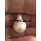 Australische Zuidzee zoutwaterparel wit 13,6 x 18,7mm enorm grote  y