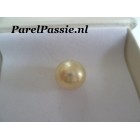 Zuidzee parel room creme 11.4 x 11,5mm zoutwater niet geboord  voor ring y
