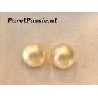 Zuidzee parels paar ronde room ivoor zoutwaterparel ca. 12.5mm Zuidzee parels paar ronde room ivoor zoutwaterparel ca. 12.5mm