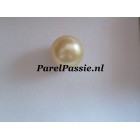Ronde Zuidzee zoutwaterparel campagne 11.2mm half geboord   y