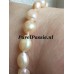 Parelarmband zilver slot roze nugget zoetwaterparels 20cm  y