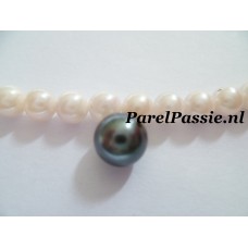 Akoya parelcollier  cultivé zoutwaterparels maatservice gouden 14 karaats slotje y-