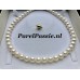 Uitverkocht Parels grote witte AAA kwaliteit ovale 10-11mm collier zoetwater zilver verguld slot 